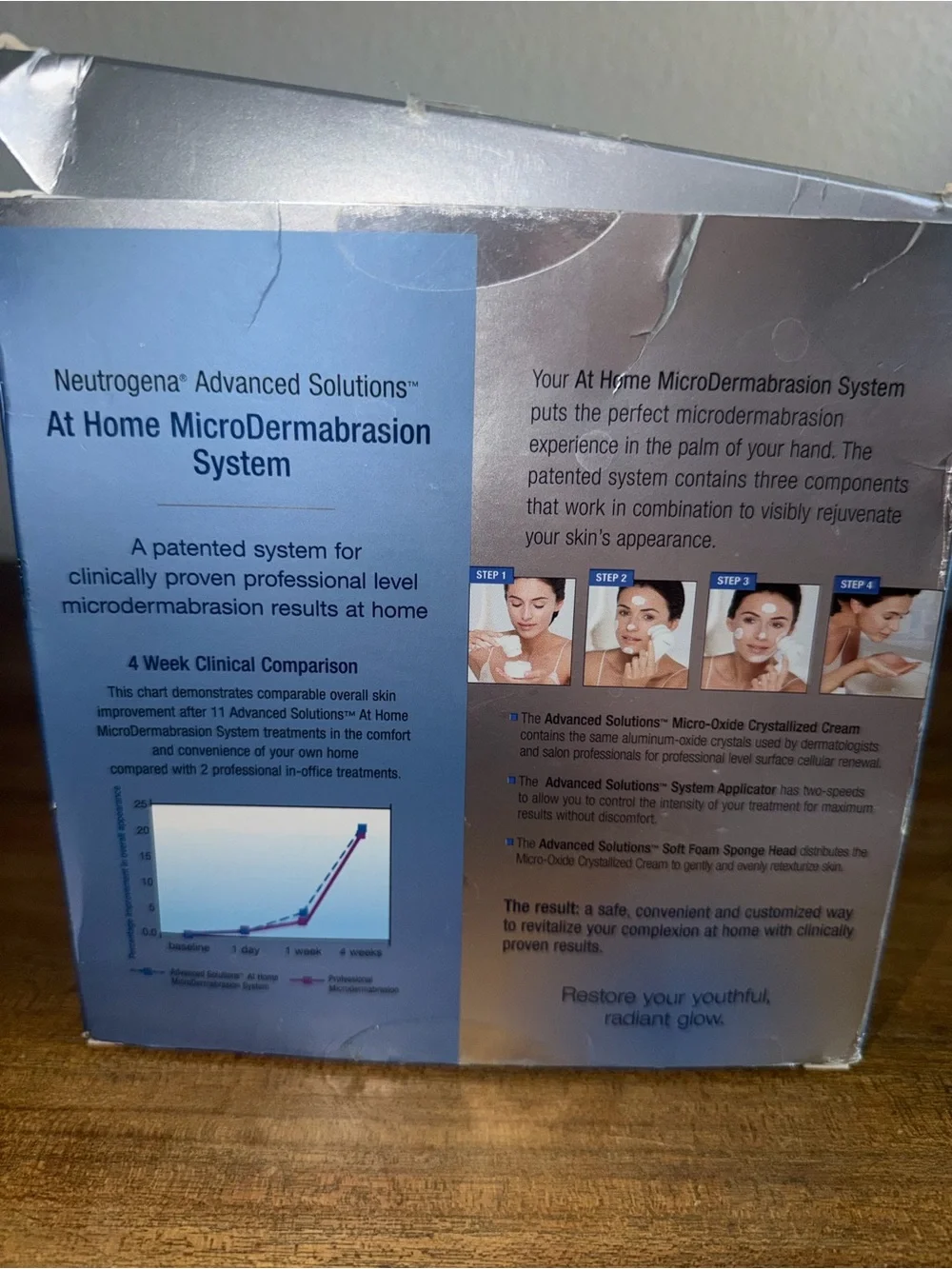 Neutrogena White Microdermabrasion At-Home Device with Blue Packaging